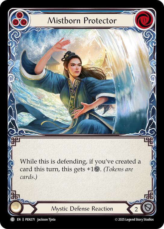 Mistborn Protector (Blue) (Rainbow Foil) [PEN271] (Compendium of Rathe)  Rainbow Foil