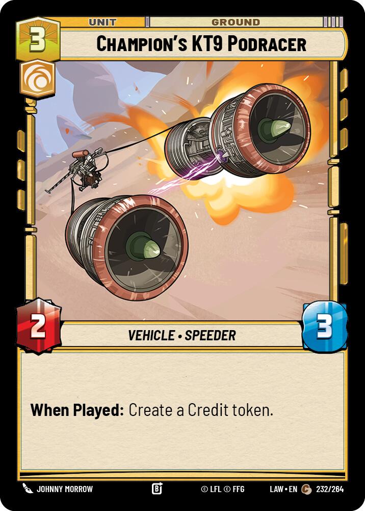 Champion's KT-9 Podracer (232/264) (232/264) [A Lawless Time]