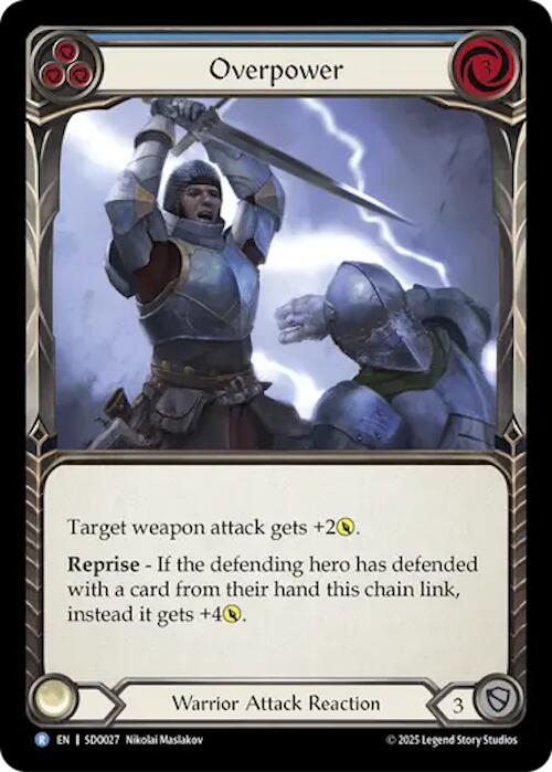 Overpower (Blue) (Regular) [SDO027] (Silver Age Chapter 2)