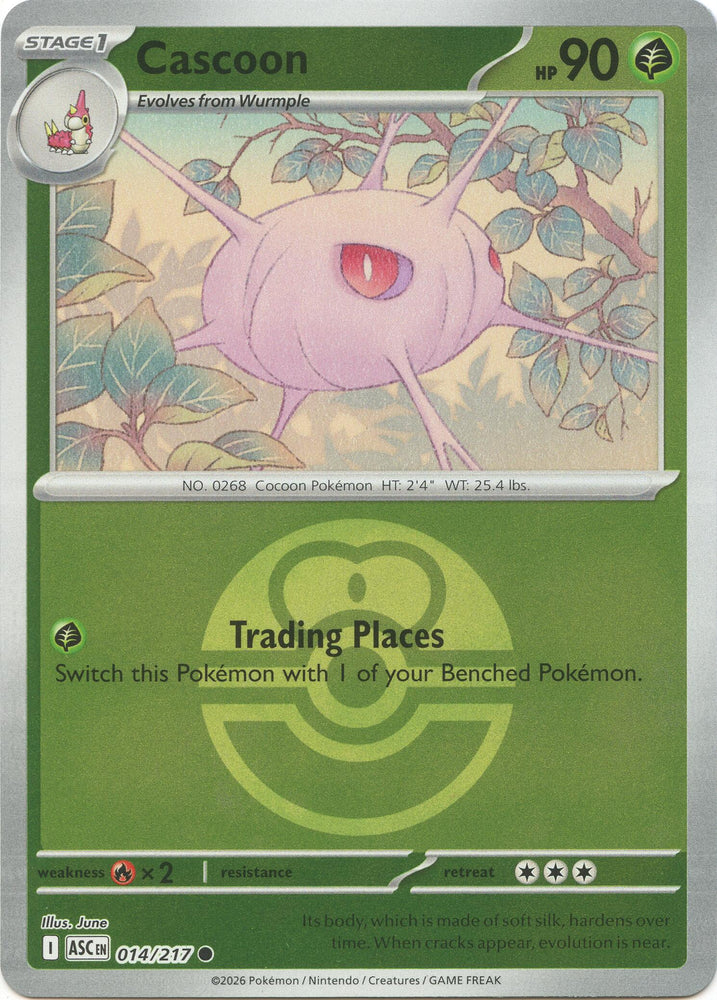 Cascoon (014/217) (Love Ball) [Mega Evolution: Ascended Heroes]