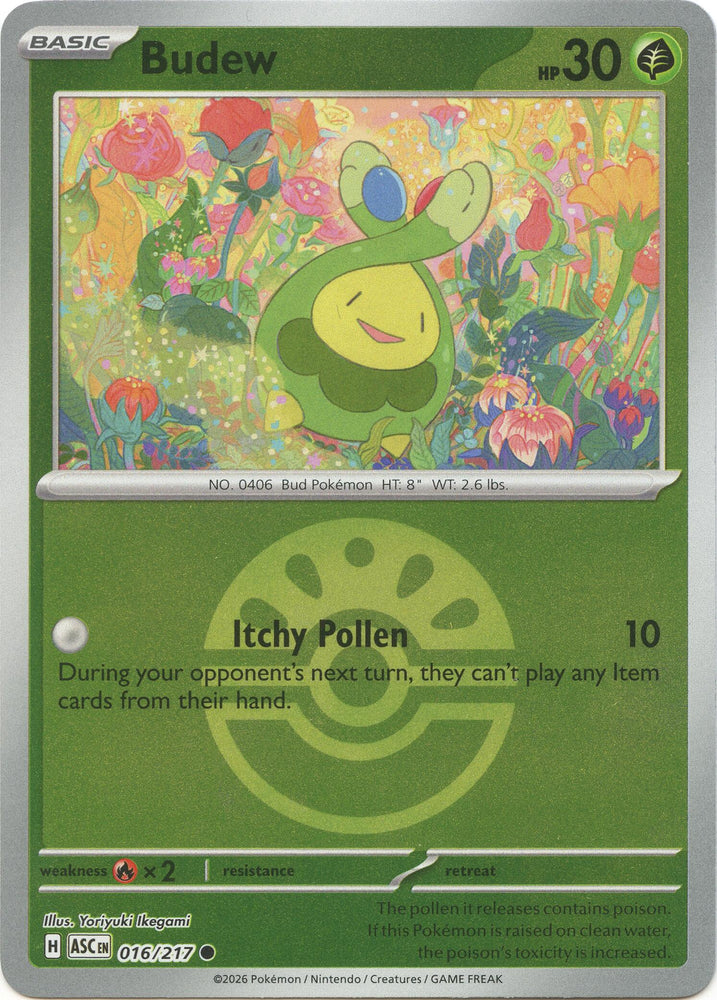 Budew (016/217) (Friend Ball) [Mega Evolution: Ascended Heroes]