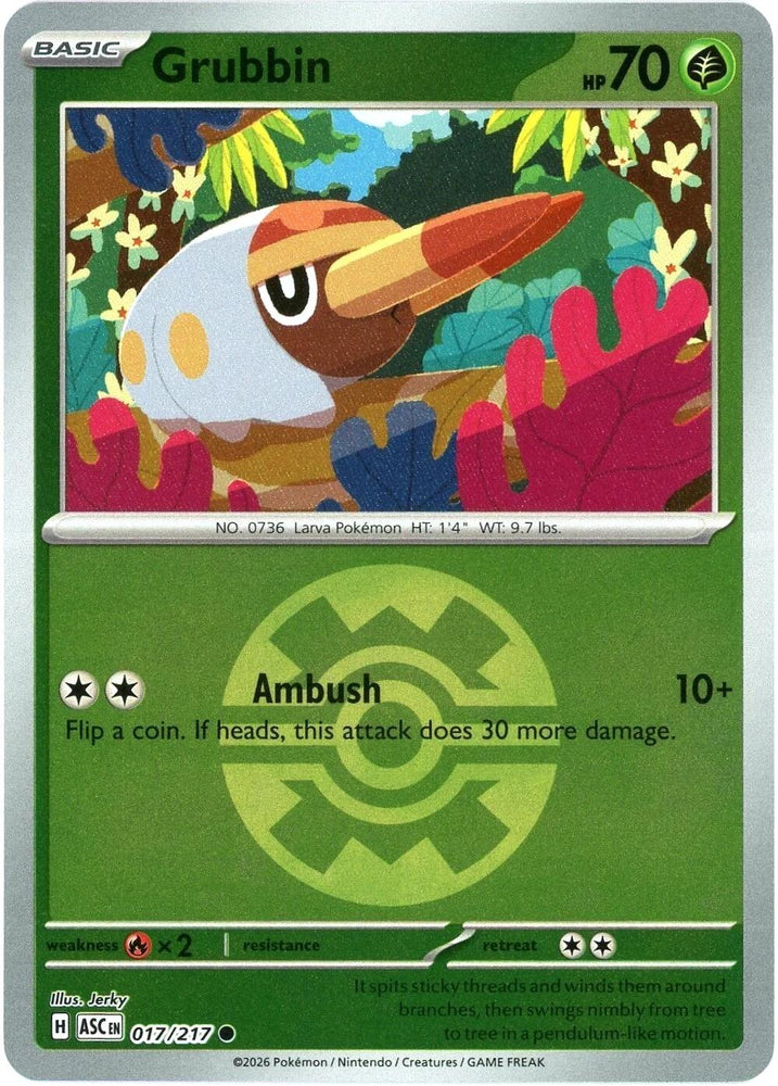 Grubbin (017/217) (Quick Ball) [Mega Evolution: Ascended Heroes]