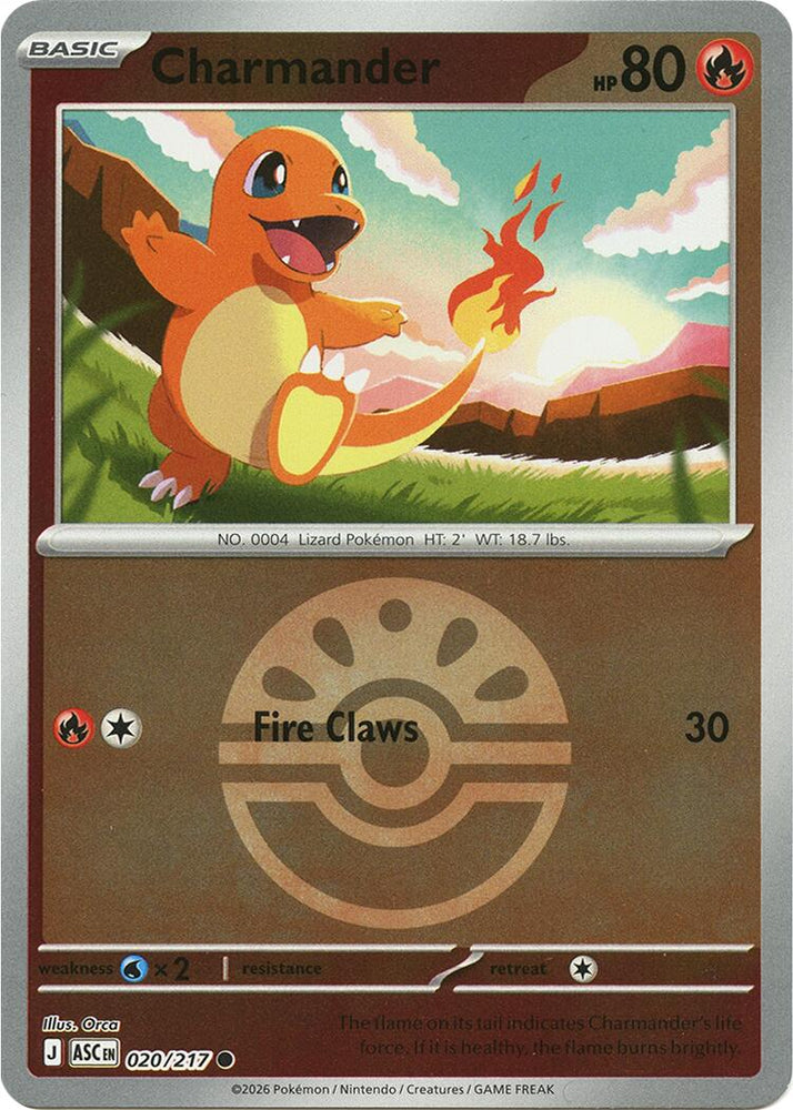Charmander (020/217) (Quick Ball) [Mega Evolution: Ascended Heroes]