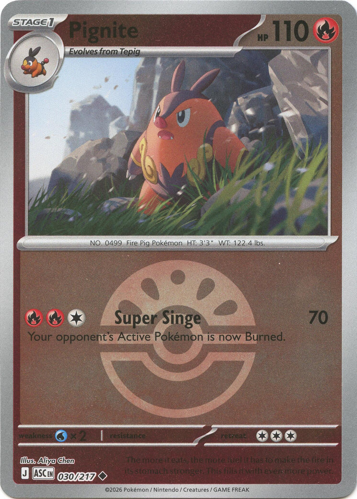 Pignite (030/217) (Friend Ball) [Mega Evolution: Ascended Heroes]