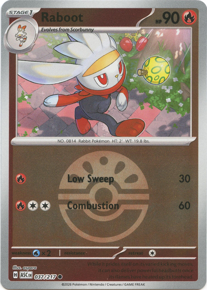 Raboot (037/217) (Friend Ball) [Mega Evolution: Ascended Heroes]