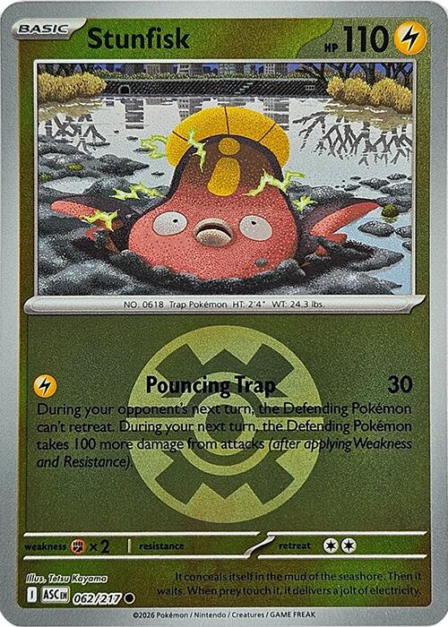 Stunfisk (062/217) (Quick Ball) [Mega Evolution: Ascended Heroes]