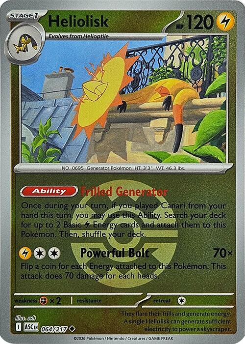 Heliolisk (064/217) (Quick Ball) [Mega Evolution: Ascended Heroes]