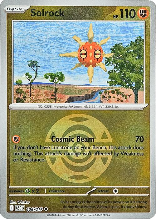 Solrock (106/217) (Dusk Ball) [Mega Evolution: Ascended Heroes]