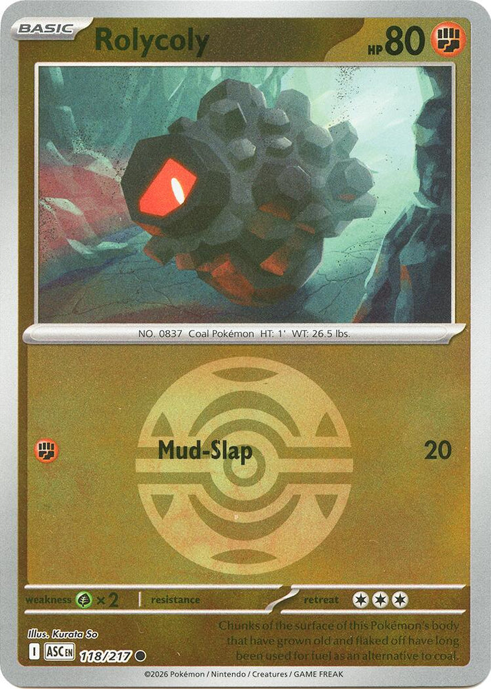 Rolycoly (118/217) (Dusk Ball) [Mega Evolution: Ascended Heroes]