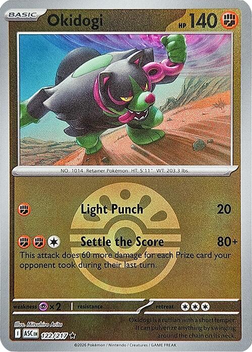Okidogi (122/217) (Friend Ball) [Mega Evolution: Ascended Heroes]