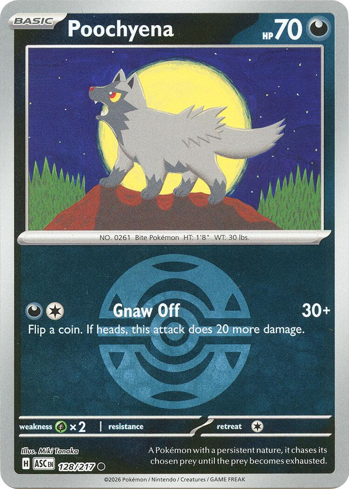 Poochyena (128/217) (Dusk Ball) [Mega Evolution: Ascended Heroes]