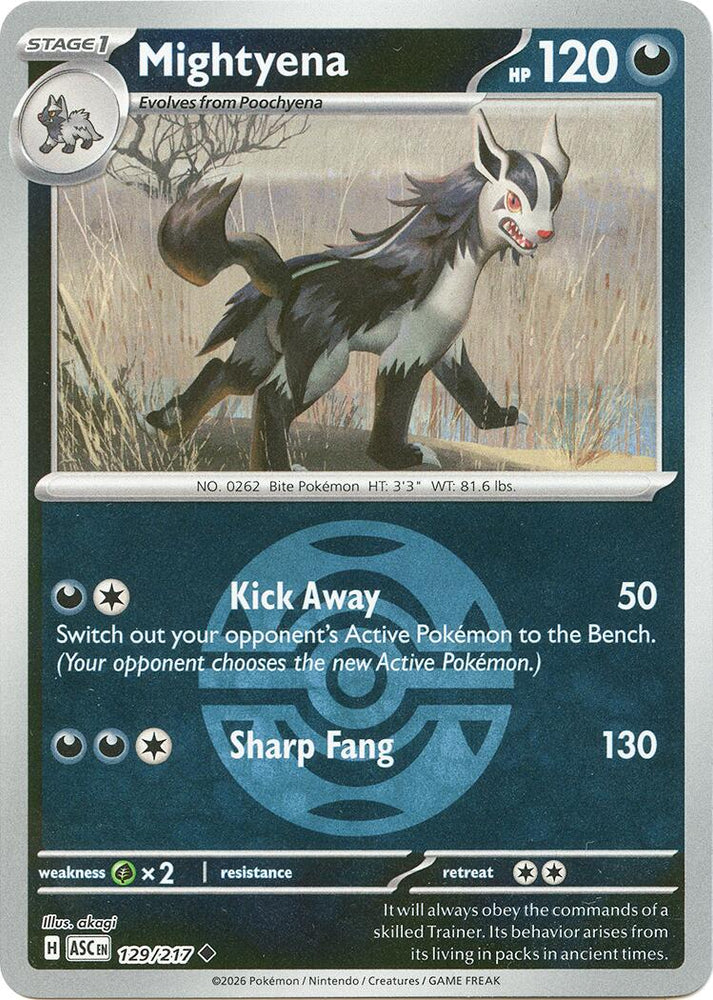 Mightyena (129/217) (Dusk Ball) [Mega Evolution: Ascended Heroes]