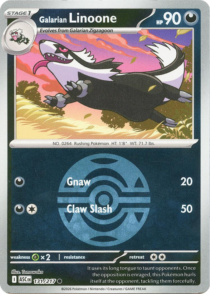 Galarian Linoone (131/217) (Dusk Ball) [Mega Evolution: Ascended Heroes]