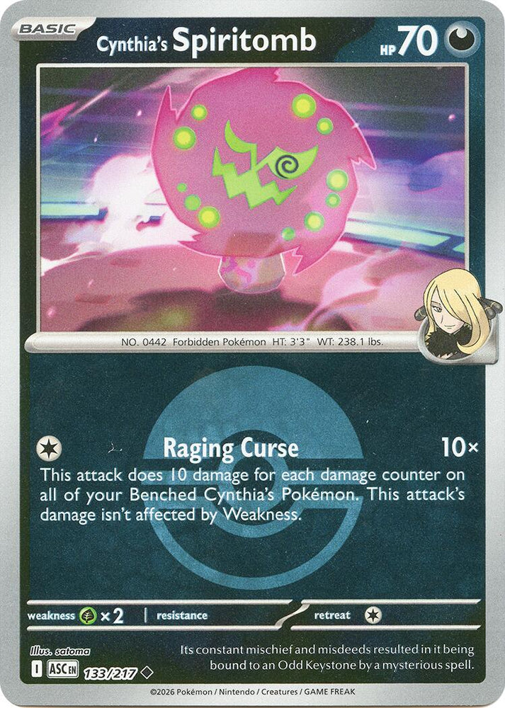 Cynthia's Spiritomb (133/217) (Poke Ball) [Mega Evolution: Ascended Heroes]