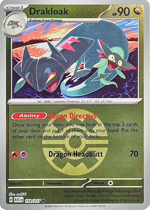 Drakloak (159/217) (Quick Ball) [Mega Evolution: Ascended Heroes]