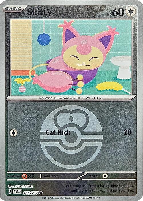 Skitty (165/217) (Love Ball) [Mega Evolution: Ascended Heroes]