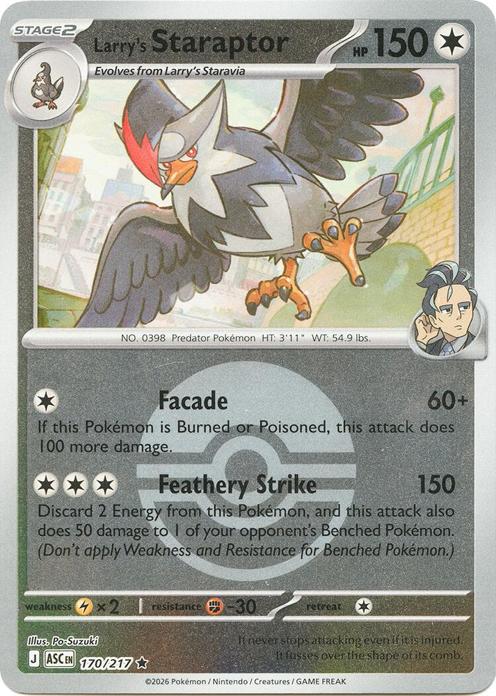 Larry's Staraptor (170/217) (Poke Ball) [Mega Evolution: Ascended Heroes]