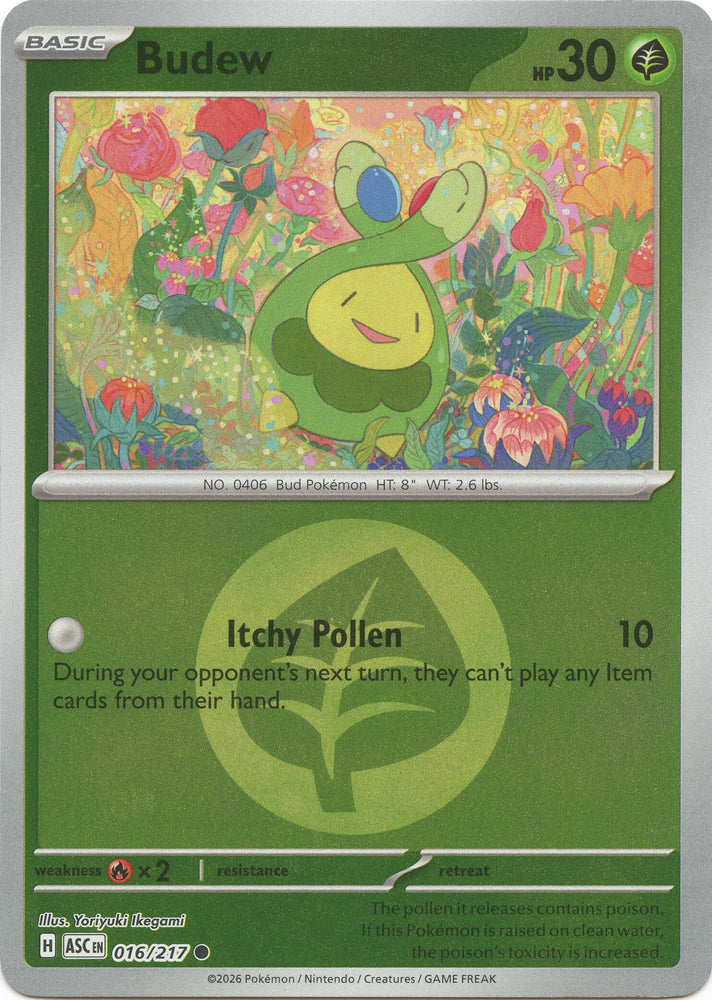 Budew (016/217) (Energy Symbol Pattern) [Mega Evolution: Ascended Heroes]