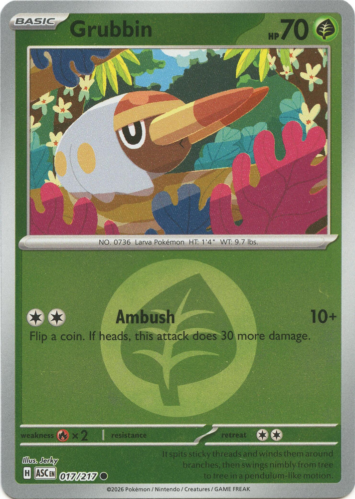 Grubbin (017/217) (Energy Symbol Pattern) [Mega Evolution: Ascended Heroes]
