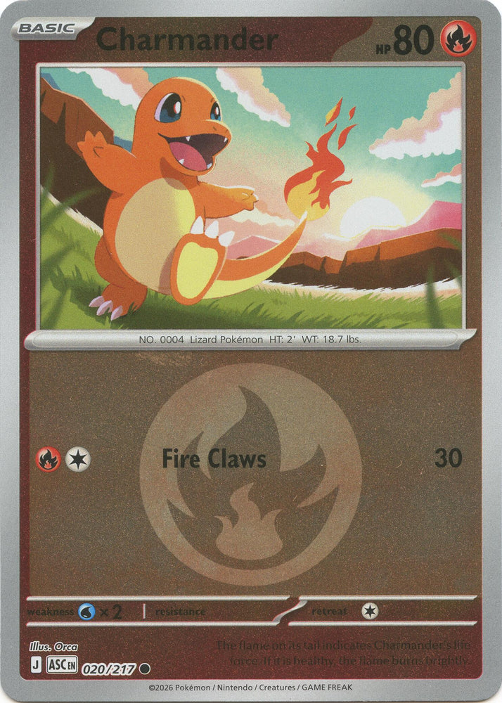 Charmander (020/217) (Energy Symbol Pattern) [Mega Evolution: Ascended Heroes]