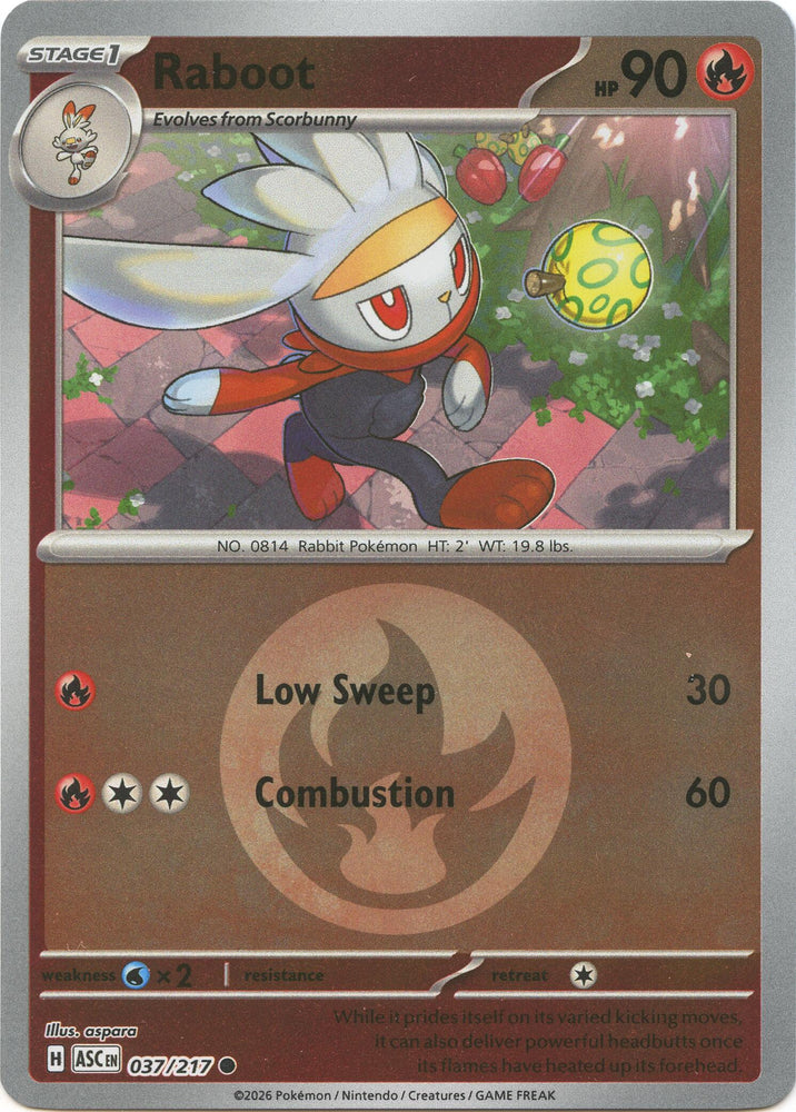 Raboot (037/217) (Energy Symbol Pattern) [Mega Evolution: Ascended Heroes]