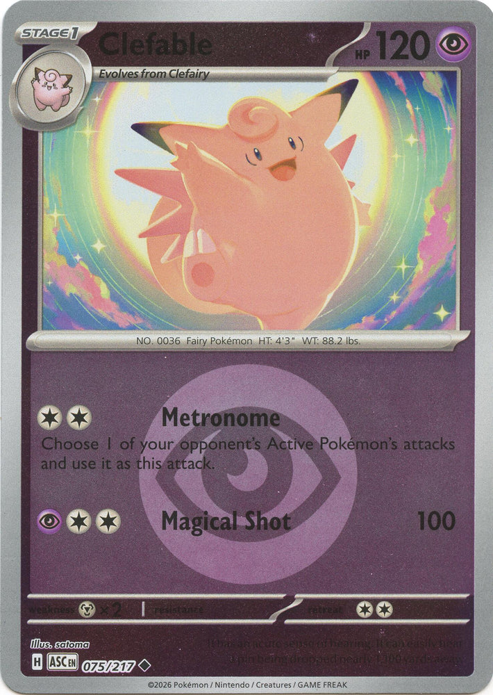 Clefable (075/217) (Energy Symbol Pattern) [Mega Evolution: Ascended Heroes]