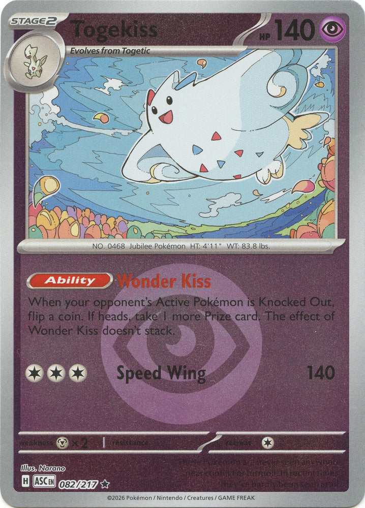 Togekiss (082/217) (Energy Symbol Pattern) [Mega Evolution: Ascended Heroes]