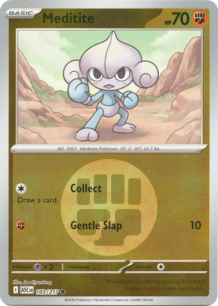 Meditite (103/217) (Energy Symbol Pattern) [Mega Evolution: Ascended Heroes]