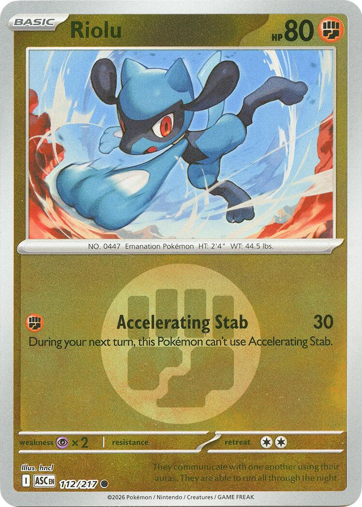 Riolu (112/217) (Energy Symbol Pattern) [Mega Evolution: Ascended Heroes]