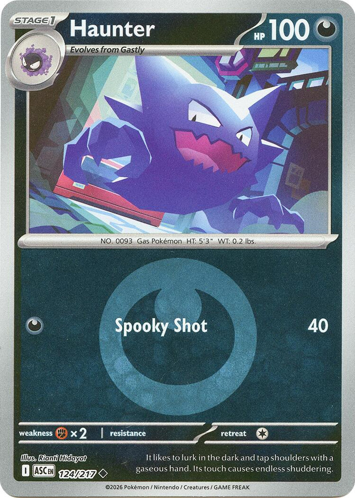 Haunter (124/217) (Energy Symbol Pattern) [Mega Evolution: Ascended Heroes]