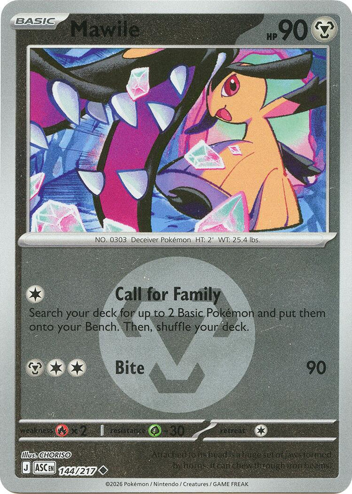 Mawile (144/217) (Energy Symbol Pattern) [Mega Evolution: Ascended Heroes]