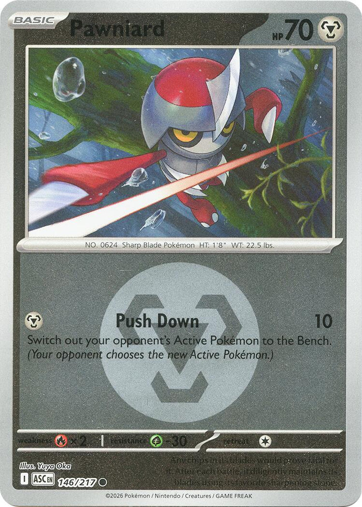 Pawniard (146/217) (Energy Symbol Pattern) [Mega Evolution: Ascended Heroes]