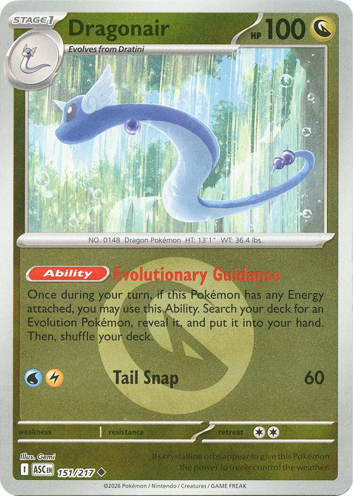 Dragonair (151/217) (Energy Symbol Pattern) [Mega Evolution: Ascended Heroes]