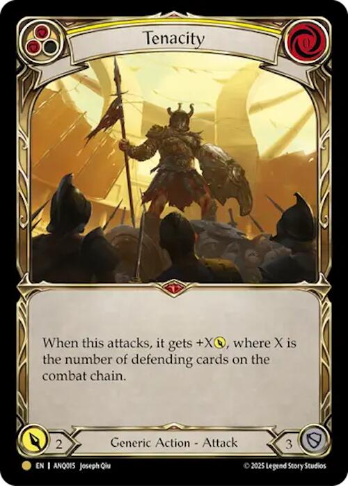 Tenacity (Yellow) (Gold) [ANQ015] (Compendium of Rathe - Antiquity Pack)  Cold Foil