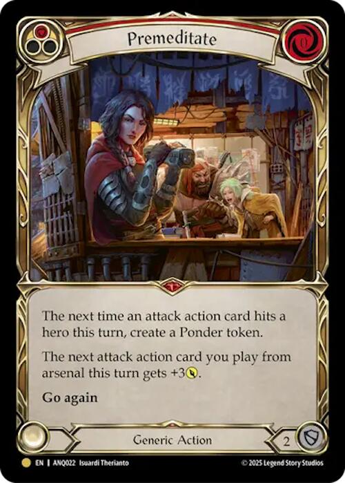 Premeditate (Red) (Gold) [ANQ022] (Compendium of Rathe - Antiquity Pack)  Cold Foil