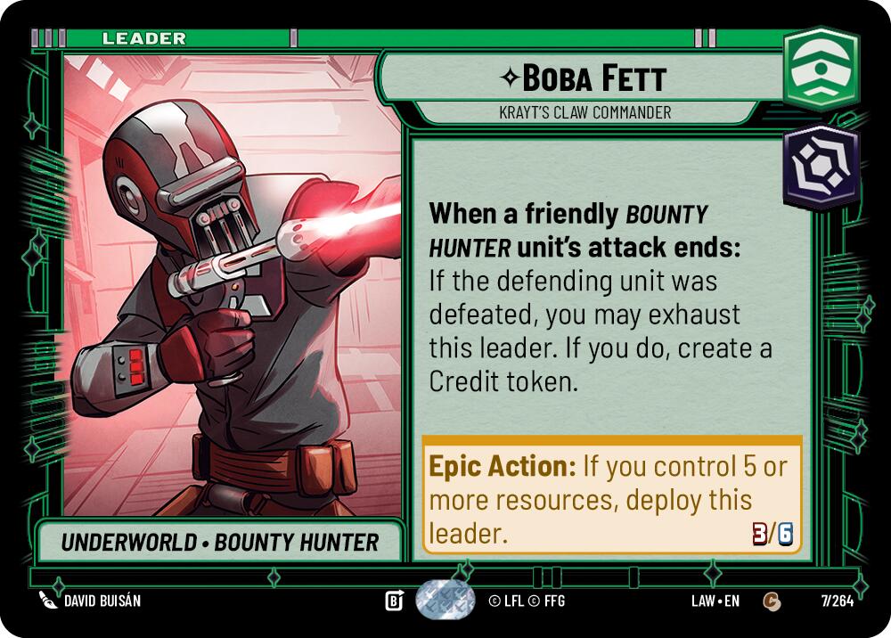 Boba Fett - Krayt's Claw Commander (7/264) (7/264) [A Lawless Time]
