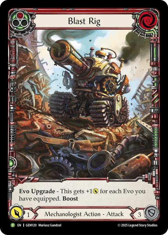 Blast Rig (Red) [GEM120] (GEM Pack 4)  Rainbow Foil
