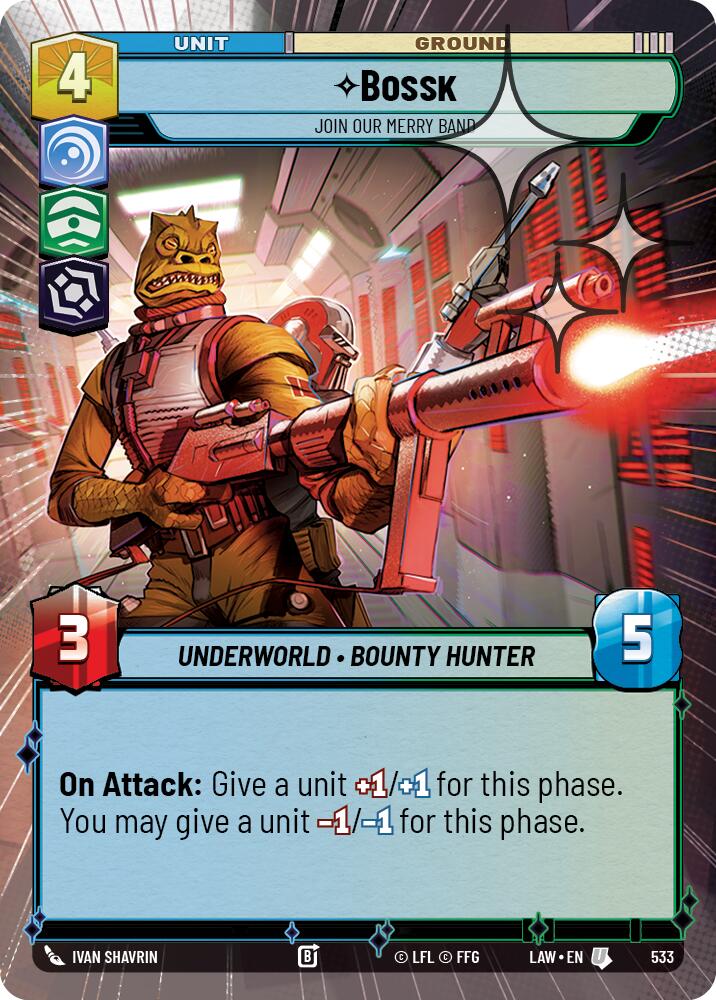 Bossk - Join Our Merry Band (533) (Hyperspace Foil) (533) [A Lawless Time]