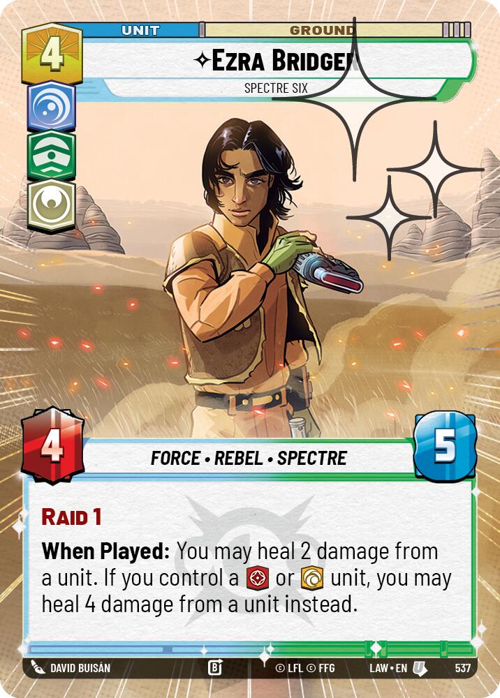 Ezra Bridger - Spectre Six (537) (Hyperspace Foil) (537) [A Lawless Time]