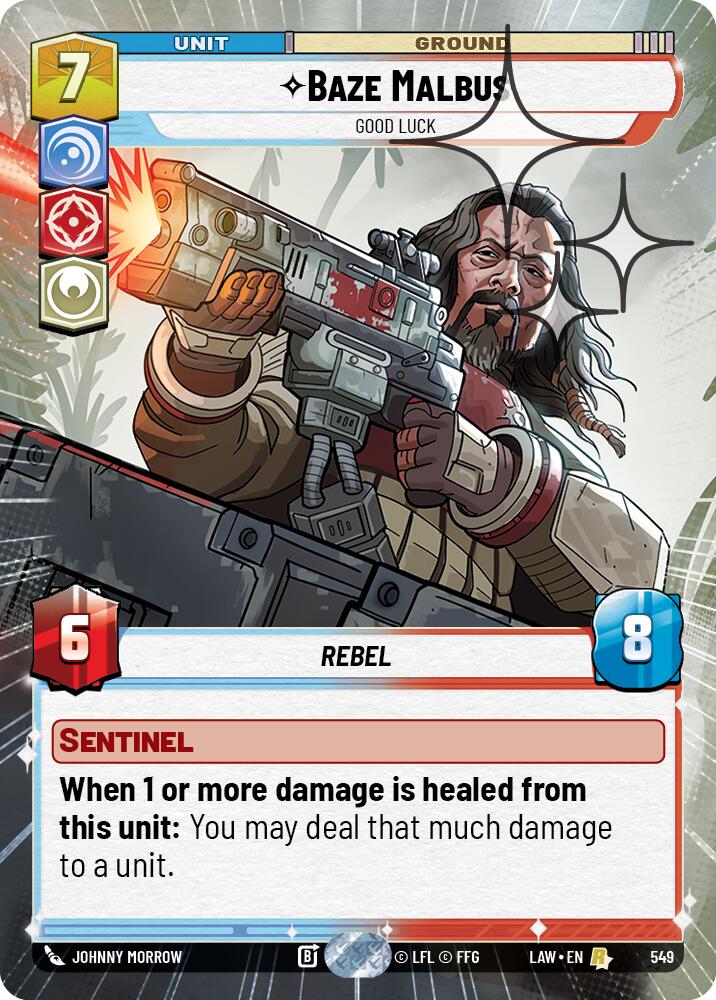 Baze Malbus - Good Luck (549) (Hyperspace Foil) (549) [A Lawless Time]