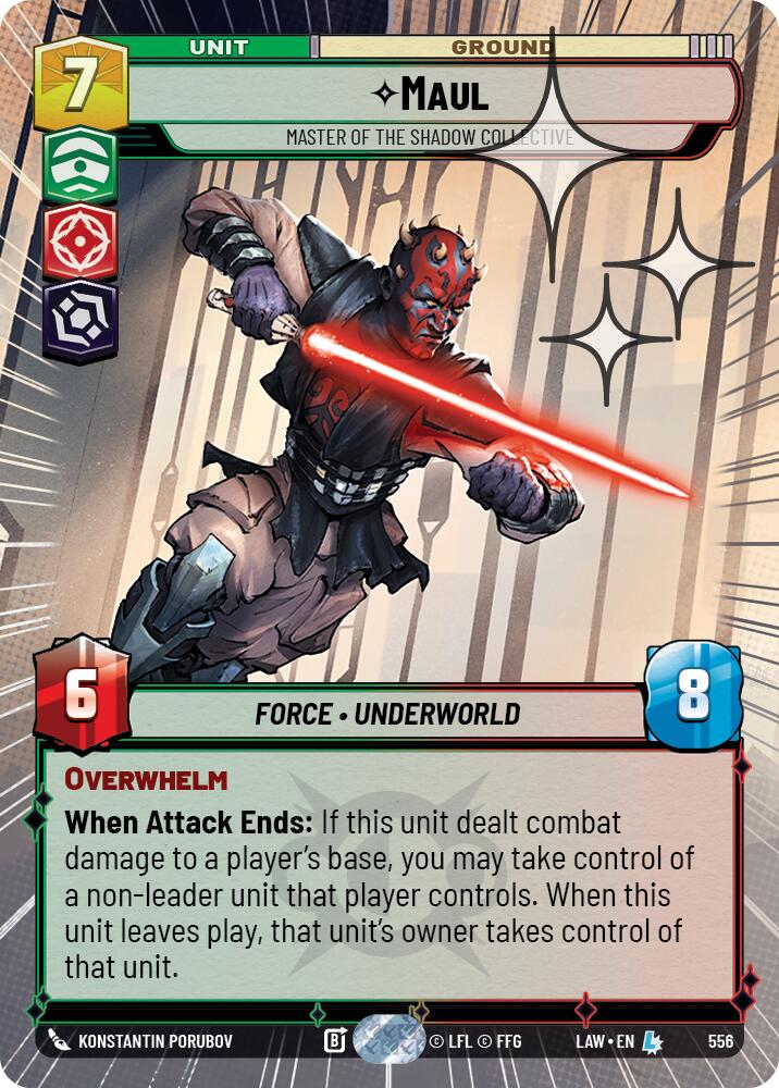 Maul - Master of the Shadow Collective (556) (Hyperspace Foil) (556) [A Lawless Time]