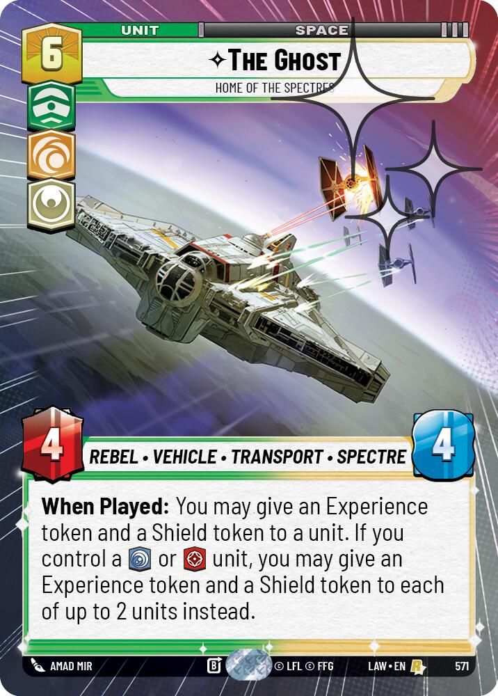 The Ghost - Home of the Spectres (571) (Hyperspace Foil) (571) [A Lawless Time]
