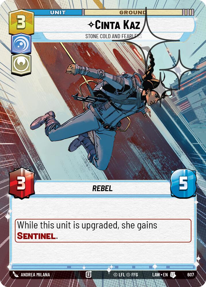 Cinta Kaz - Stone Cold and Fearless (607) (Hyperspace Foil) (607) [A Lawless Time]