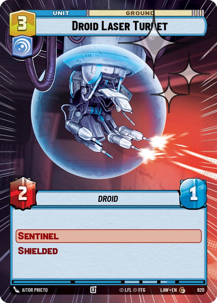 Droid Laser Turret (620) (Hyperspace Foil) (620) [A Lawless Time]