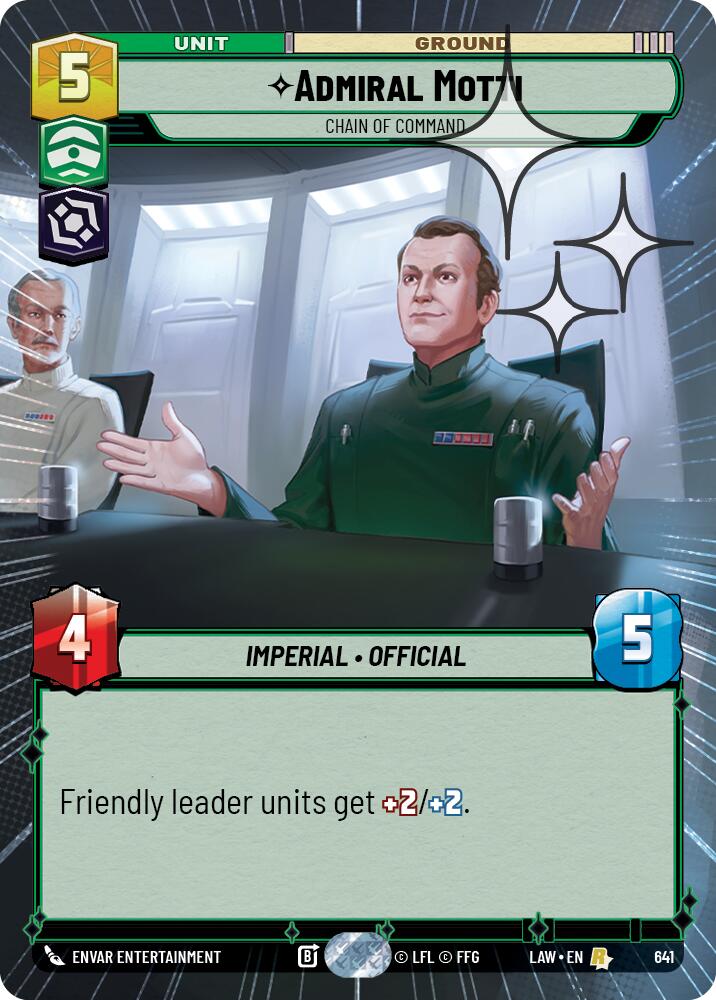 Admiral Motti - Chain of Command (641) (Hyperspace Foil) (641) [A Lawless Time]