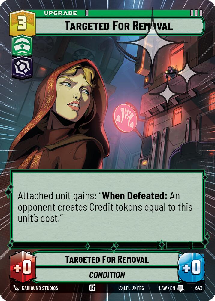 Targeted for Removal (643) (Hyperspace Foil) (643) [A Lawless Time]