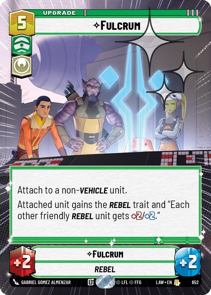 Fulcrum (652) (Hyperspace Foil) (652) [A Lawless Time]