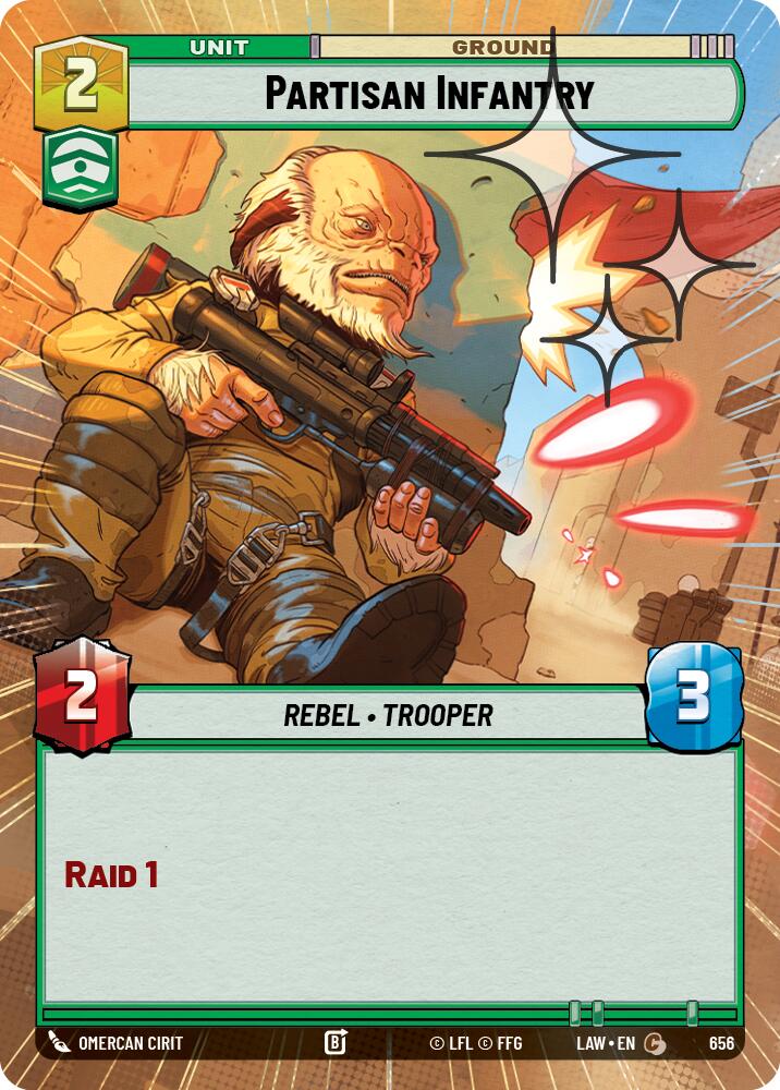 Partisan Infantry (656) (Hyperspace Foil) (656) [A Lawless Time]