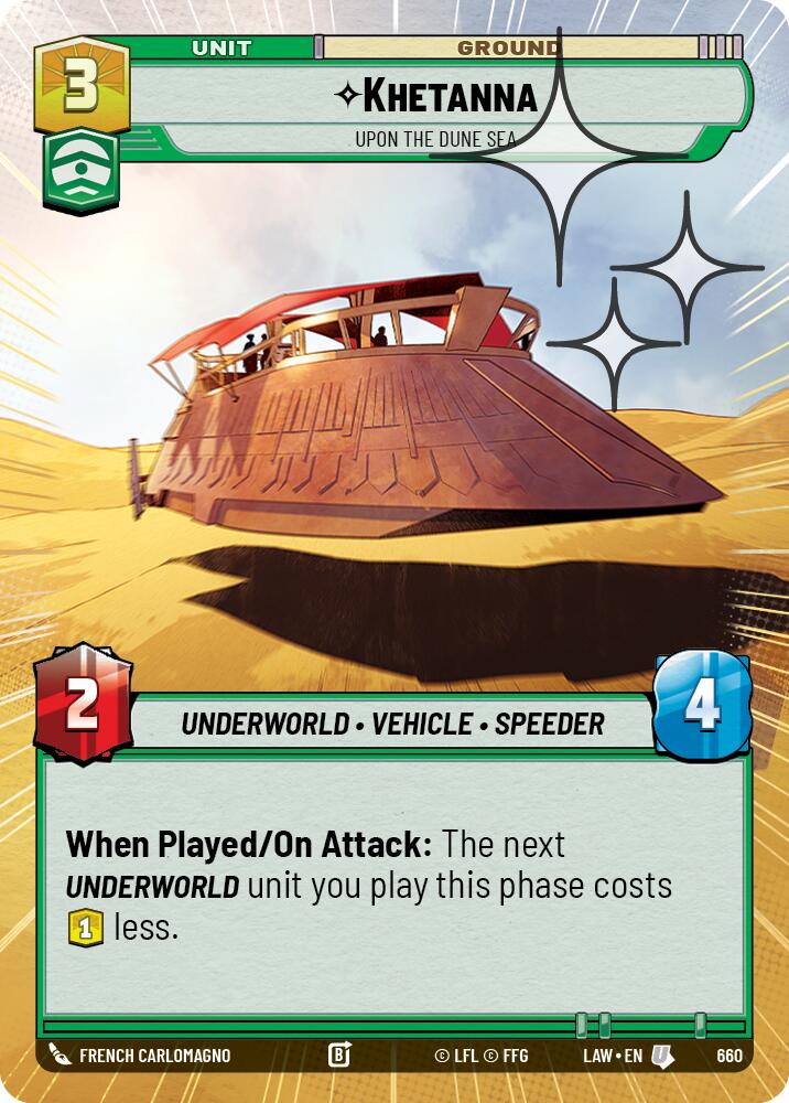 Khetanna - Upon the Dune Sea (660) (Hyperspace Foil) (660) [A Lawless Time]