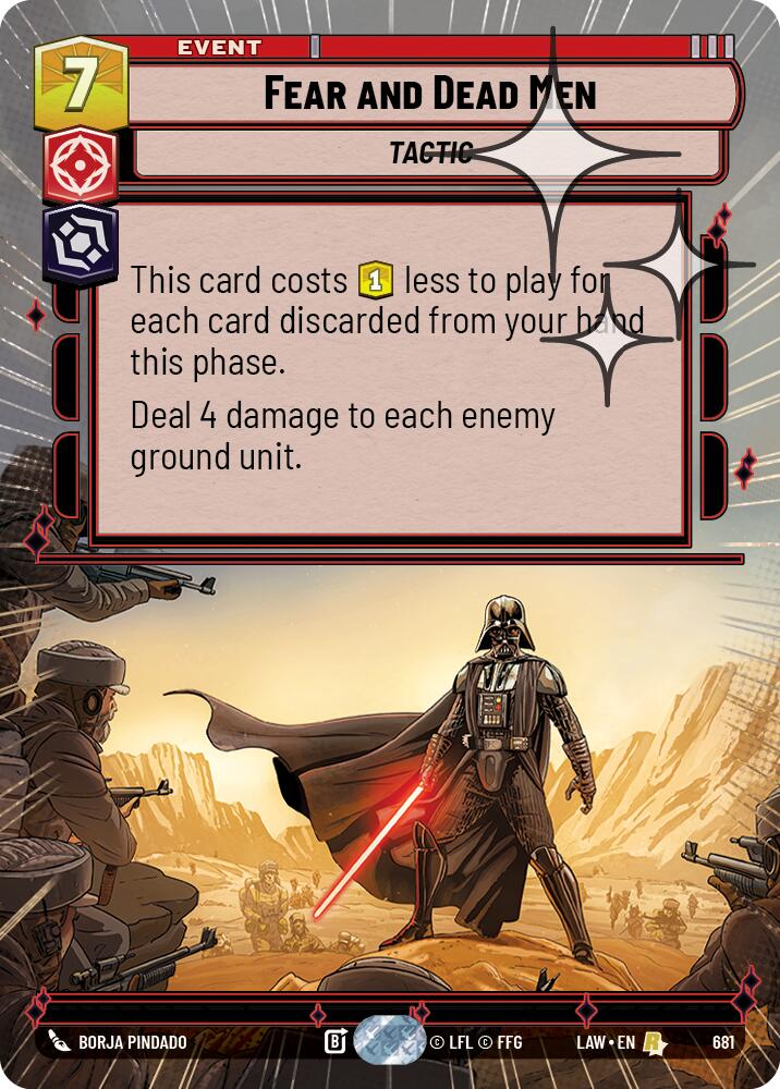 Fear and Dead Men (681) (Hyperspace Foil) (681) [A Lawless Time]